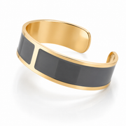 Pulsera Esmalte M 15 mm 'Gris Piedra'