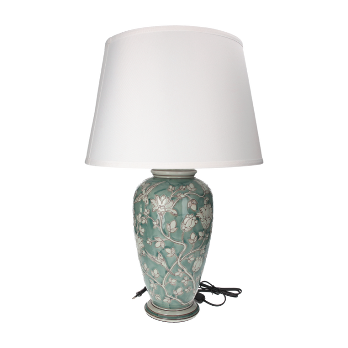 Decorative ceramic lamp
