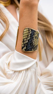 Bracciale Python Blue Giallo