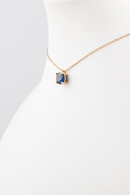 La Pietra dell’Anima di Settembre Choker  Iolite o Zaffiro d’Acqua ct 1.94 Diametro 8 mm