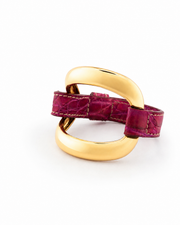 Bracciale Alligator 'Lampone'