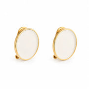 Pendientes de esmalte de leche