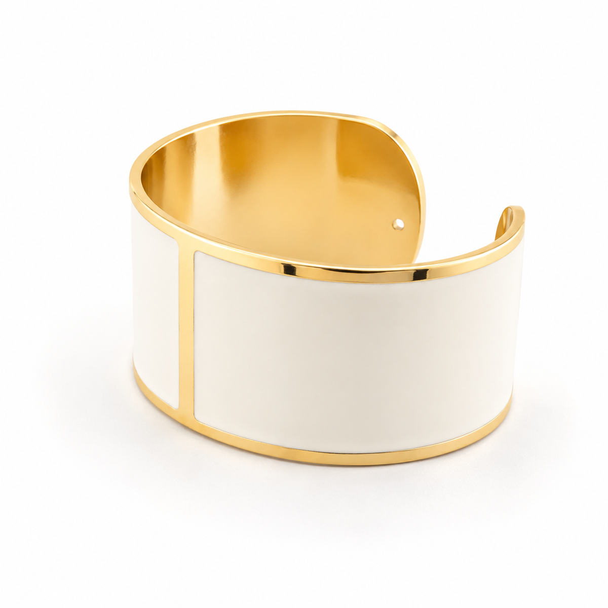 Bracciale Smalto L mm 30 'Latte'