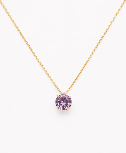 The Soul Stone of February Amethyst Choker 1.78 ct Diameter 8 mm