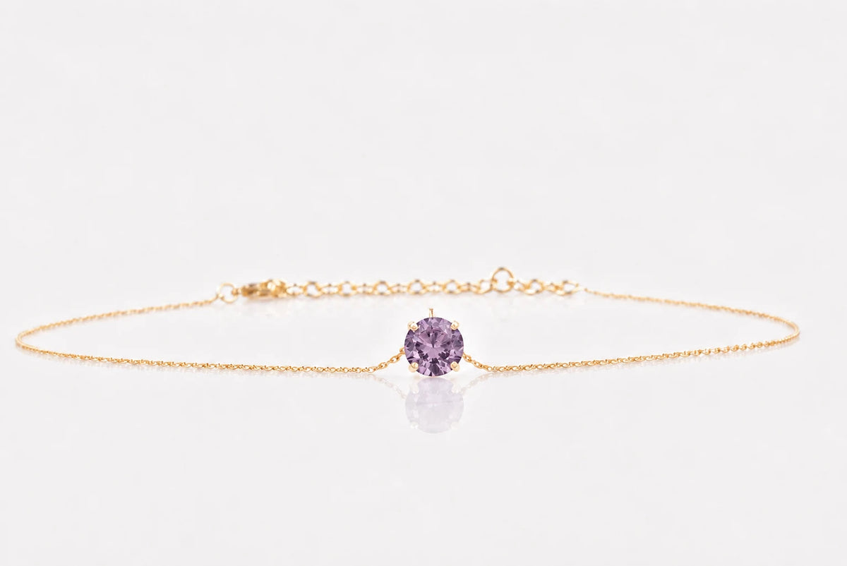 La Pietra dell’Anima di Febbraio  Choker Ametista 1,78 ct Diametro 8 mm