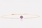 La Pietra dell’Anima di Febbraio  Choker Ametista 1,78 ct Diametro 8 mm