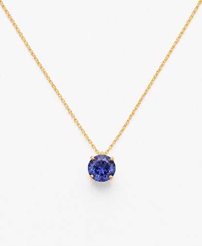 December Soulstone Choker Iolite or Water Sapphire 1.94 ct Diameter 8 mm