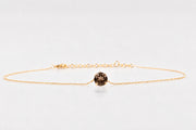La Pietra dell’Anima di Giugno  Choker Quarzo fume’ , ct 1.77 Diametro 8 mm