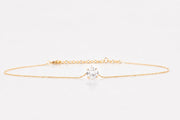 La Pietra dell’Anima di Aprile   Choker Topazio bianco ct 2,42 Diametro 8 mm