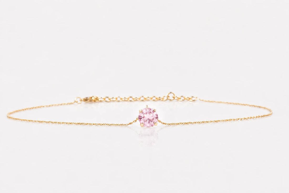 La Pietra dell’Anima di   Ottobre Choker  Topazio rosa 3.47 ct Diametro 8 mm