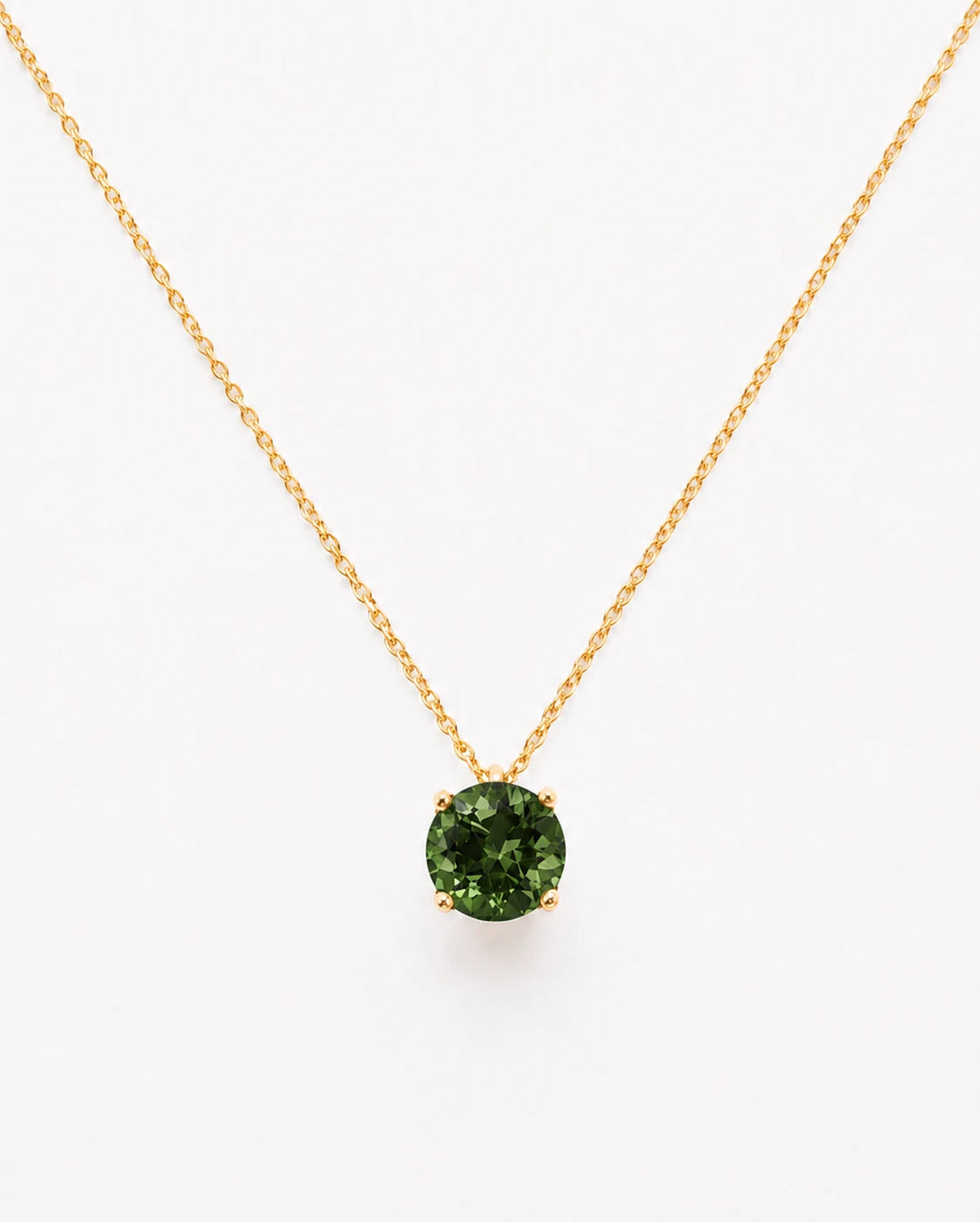 La Pietra dell’Anima di Maggio  Choker Tormalina Verde smeraldo ct 1.57 Diametro 8 mm