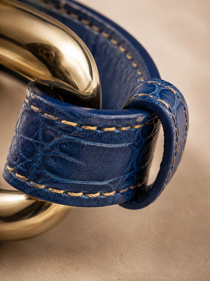 Alligator Bracelet 'Prussian Blue'