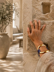 Alligator Bracelet 'Prussian Blue'