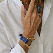 Alligator Bracelet 'Prussian Blue'