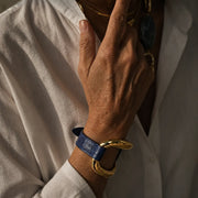 Alligator Bracelet 'Prussian Blue'