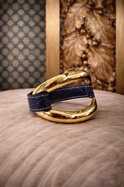 Alligator Bracelet 'Petrolio'