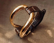 Pulsera Alligator 'Cuero'