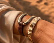 Pulsera Alligator 'Cuero'