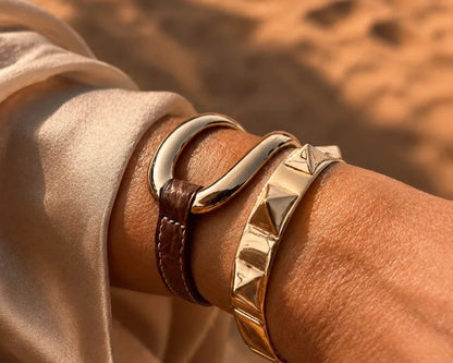 Pulsera Alligator 'Cuero'