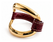 Bracciale Alligator Borgogna