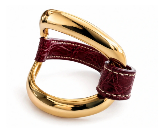 Pulsera de Aligátor Burdeos