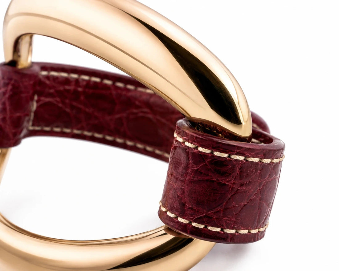 Bracciale Alligator Borgogna