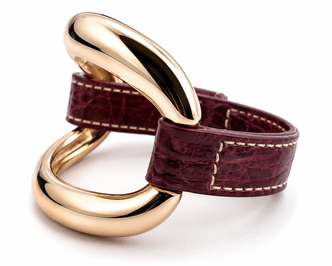 Bracciale Alligator Borgogna