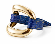 Alligator Bracelet 'Prussian Blue'