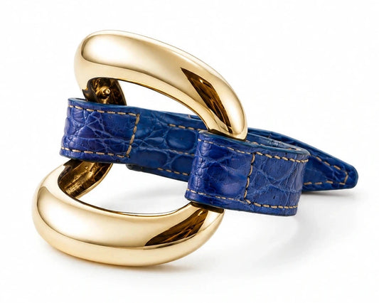 Bracciale Alligator 'Blue China'
