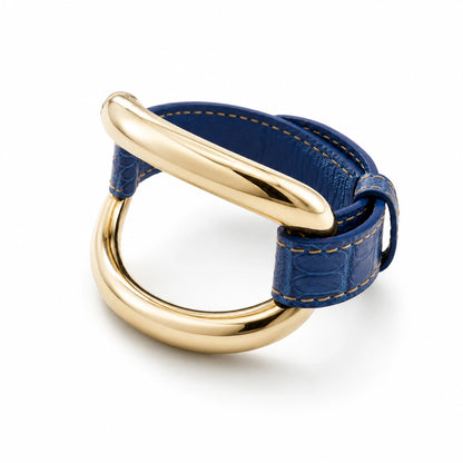 Alligator Bracelet 'Prussian Blue'