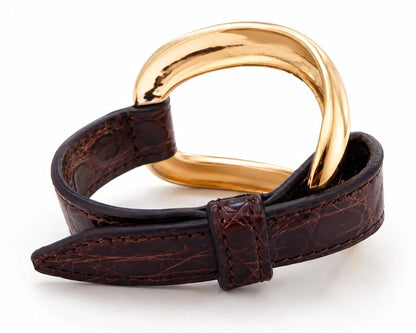 Pulsera de aligátor «Chocolate»