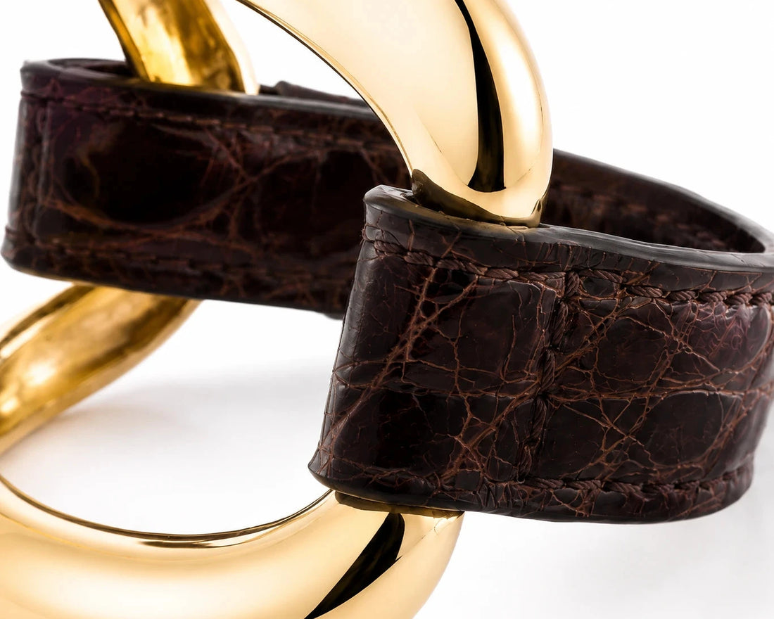 Pulsera de aligátor «Chocolate»