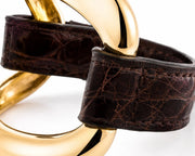 Pulsera de aligátor «Chocolate»