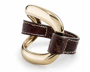 Pulsera Alligator 'Cuero'