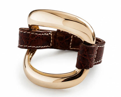 Pulsera Alligator 'Cuero'