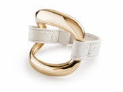 Pulsera de cocodrilo "Latte"