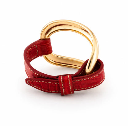 Bracciale Alligator 'Rosso Lacca'