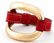 Bracciale Alligator 'Rosso Lacca'