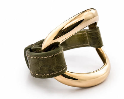 'Military Green' Alligator Strap