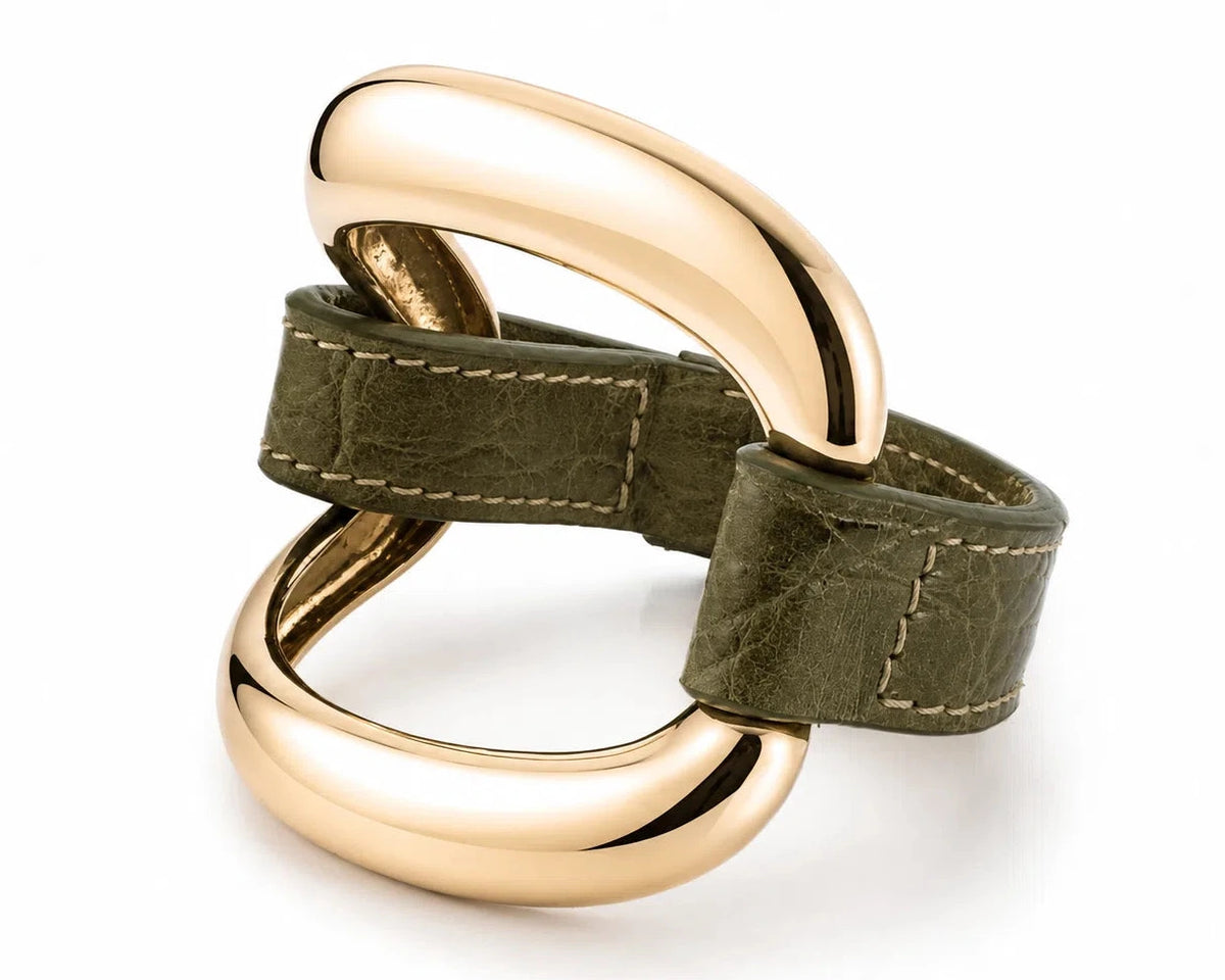 'Military Green' Alligator Strap