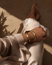 Pulsera de cocodrilo "Latte"