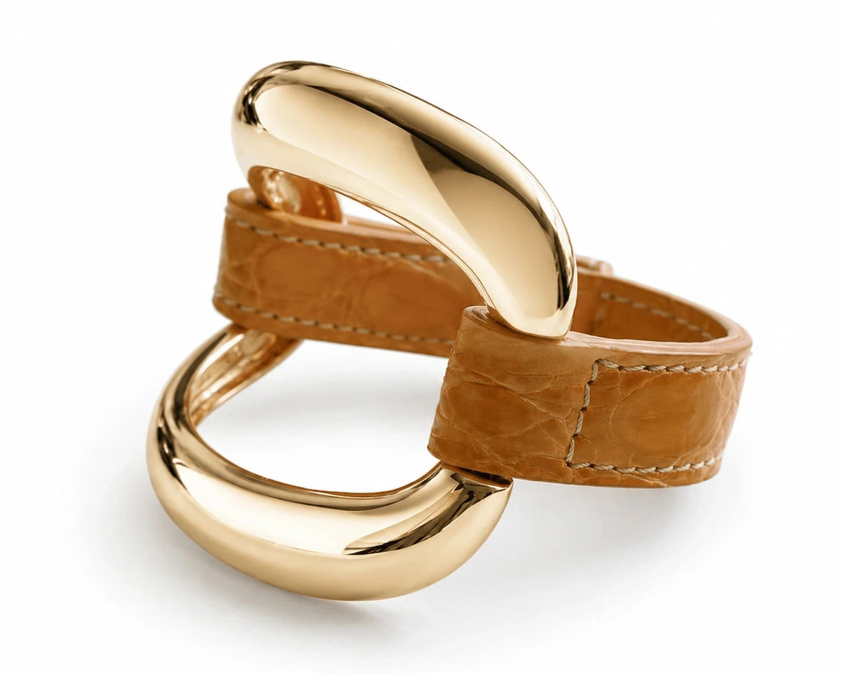 Pulsera de caimán "Natural"