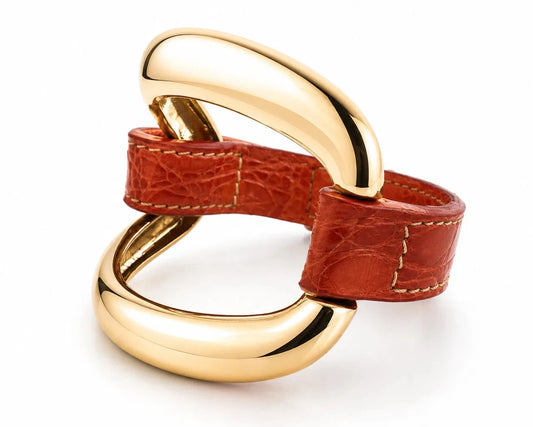 Pulsera de aligátor 'Follaje'