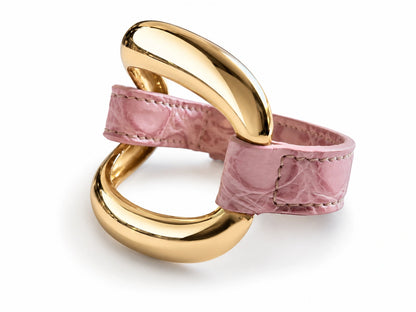 'Cyclamen' Alligator Bracelet
