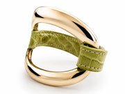 Brazalete de aligátor 'Pistacho'