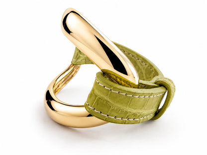 Brazalete de aligátor 'Pistacho'