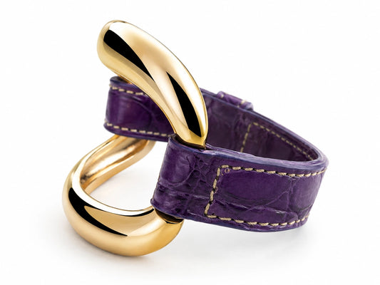 Pulsera Alligator "Ciruela"