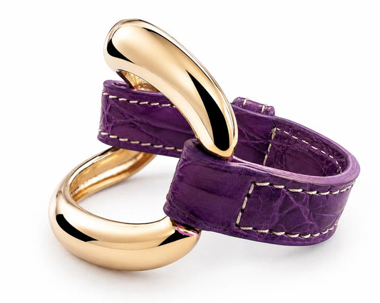 Pulsera de aligátor 'Violeta'