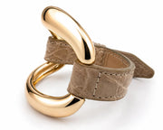 Pulsera de caimán "Tierra"