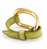 Brazalete de aligátor 'Pistacho'
